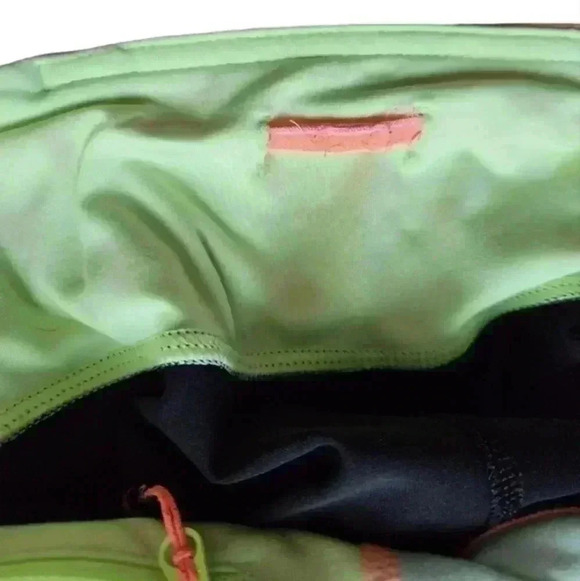 Lululemon Run: Inspire Crop II Black / Quilt Vintage Neon Black Green Pink Women - Picture 9 of 15